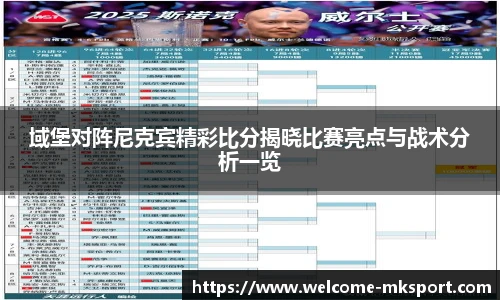 域堡对阵尼克宾精彩比分揭晓比赛亮点与战术分析一览
